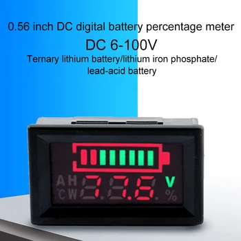 0.56 v DC Digital Kapacita Batérie Monitor Rozchod Voltmeter Merač Batérie Indikátor Hlavu digitálny displej batéria vodotesné