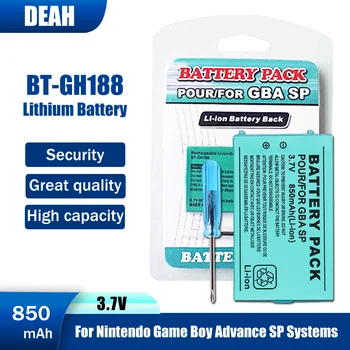 1-20PCS 100% Nové BT-GH188 3,7 V 850mAh Nabíjateľná Lítiová Batéria S Skrutkovač Pre Nintendo Game Boy Advance GBA SP Gamepad