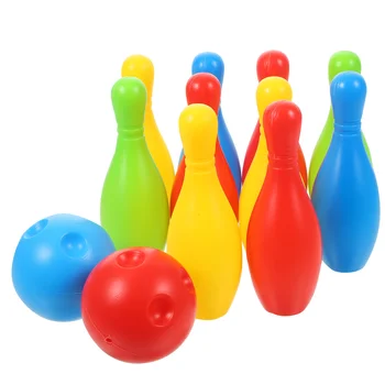1 Nastavte Bowling Hračka Zábavné Mini Hry Bowling Vzdelávacie Hračka pre Dieťa Dieťa Dieťa (Fľaše 11 Cm Vysoká)