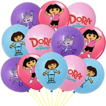 10/12pcs Dora Explorer Balóny 12inch TV Show Vzdelávania Opice Dora Latex Balónikov Narodeninovej Party Girl Deti Dekorácie, Hračky