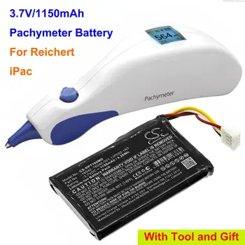 1150mAh Pachymeter Batérie 16042, 16042-001, LIP002-1RT pre Reichert iPac