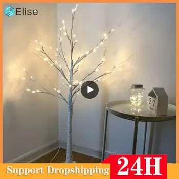 1~5 KS Vianočné Dekorácie 2023 LED Biela Breza Lampa 60 cm Breza Strom Domov Spálňa Svetlo Tvorivé Vianočný Stromček Osvetlenie