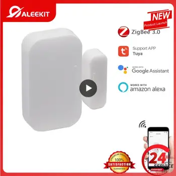 1~8PCS Hlasové Ovládanie Dverí Magnetické Tuya Zigbee Wireless Home Security Alarm Smart Home Batérie Powered Smart Dvere, Okno, Senzor