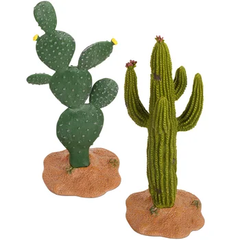 2 Ks Kaktus Model Simuluje Rastliny Falošné Dekorácie Domov Umelé Modelovanie Sôch Kolo