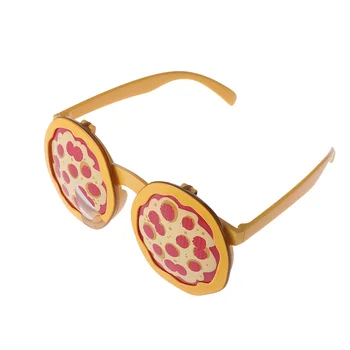 2 ks Módne Vtipné Vianočné Party Glassesglasses Tvorivé Funny Pizza slnečné Okuliare Zábavné Cosplay Okuliare Foto Prop