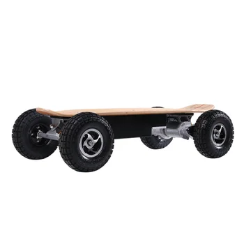 2600W 4WD Najrýchlejší Veľké Kolieska 30mph Dospelých Šport Off-road Elektrický Skateboard S Vymeniteľné Batérie