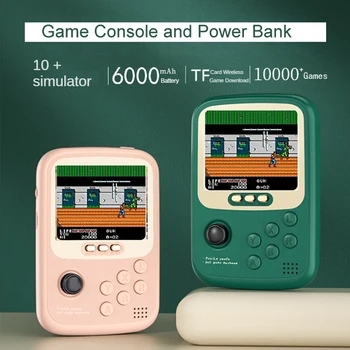 3.2 palcový Displej Retro Hry Konzoly Handeld 10000 Hry na PSP PS1 360°ovládač Nostalgické Klasickej Arkádovej vstavaná 6000mAh Power Bank