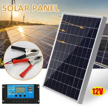 300W500W Solárny Panel Auta Complete12V Polykryštalických USB Power Prenosné Vonkajšie Nabíjateľná Solárne Solárne Generátor pre Domáce