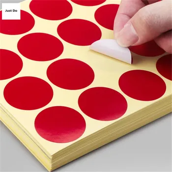 32 mm 50 mm červené Kruhy veľké Okrúhle Kód Nálepky Samolepiace Sticky farebné Štítky