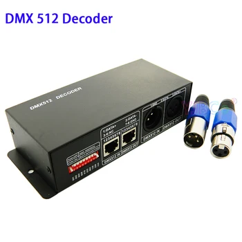 3CH /4CH DMX 512 Dekodér 12V 24V RGB RGBW LED Pásy Regulátor DMX pre PWM RGB fáze lampa 3CH*8A 4CH*8A DMX decoder Light dimmer