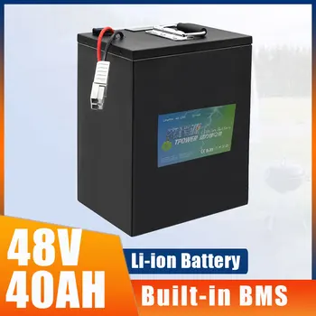 48V 40AH Li-ion, Vstavaný 30A 50A BMS Lítium-Polymérová Batéria Pre Autobike Electric Surf Požičovňa RV Dve Kolieska Skladacia 