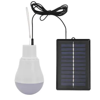 5V 15W 300LM Prenosný Solárny Vonkajšie Lampy Nízka Spotreba Žiarovka