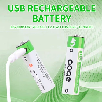 aa nabíjateľné batérie 2700 mWh 1,5 V lítiové batérie, použité pre diaľkové ovládanie hračky, etcu usb batéria pilas recargables aa
