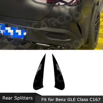 ABS Karbónový Vzhľad Auta Zadný Nárazník Pery Štiepačky Klapky Zástera pre Mercedes Benz GLE Triedy C167 GLE53 AMG Kupé 2020+