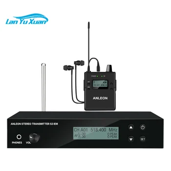 ANLEON S3 UHF Bezdrôtové Stereo In-Ear Monitor IEM Systém 518-554MHz Ucho Monitorovanie Profesionálny Digitálny Zvuk Fáze