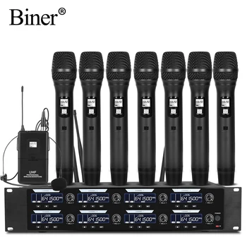 Biner DR998 lacné bezdrôtový ručný mikrofón s mikrofóny, bezdrôtové bezdrôtový pre cirkev