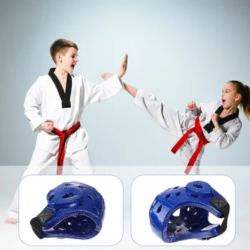 Dieťa Kid ' s Box Tlmenie Deti Ochranné Hlavu Výstroj na tréning s neútočícím súperom Pokrývky hlavy EVA Kickbox Šok-absorpčných Taekwondo