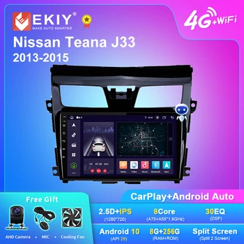 EKIY X7 Android 10 autorádia Pre Nissan Teana J33 Roky 2013-2015 Navi GPS DSP Carplay Auto Multimediálne Video Prehrávač, Stereo Č 2din DVD