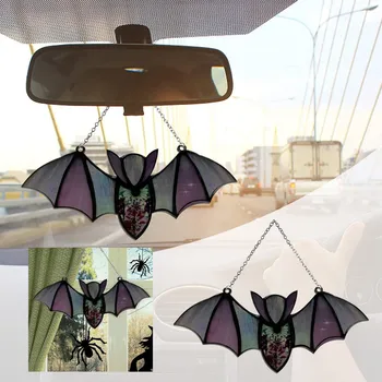 Halloween Bat Okna Visí Akryl Bat Prívesok Vonkajšie Vnútorné Horor Dekorácie Dodávky Festival Strany Rekvizity Domov 2023
