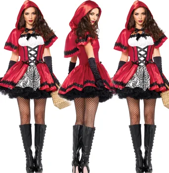 Halloween Kostým Súťaž: Cosplay Malé Red Hat Čarodejnice Sexy Ženy, Kráľovná, Princezná Hra Jednotné Karneval Šaty Up Party Disfraz Hombre