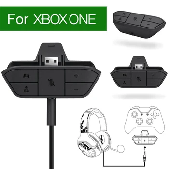 Headset Adaptér pre Xbox Jeden Herný ovládač 3,5 mm Audio Konektor na Slúchadlá Enhancer Nastavenie Vyváženia Zvuku Gamepad Slúchadlá Konvertor