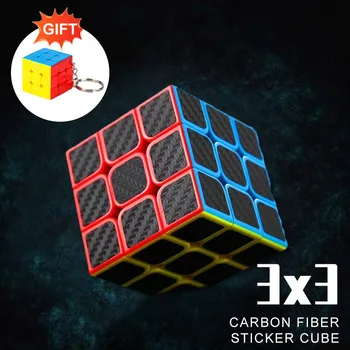 Karbónová Nálepka 3x3x3 Magic Cube Profesionálne Rýchlosť Cubo Magico Vzdelávacie Darčeky Deti Prsta Dekompresný Puzzle, Hračky