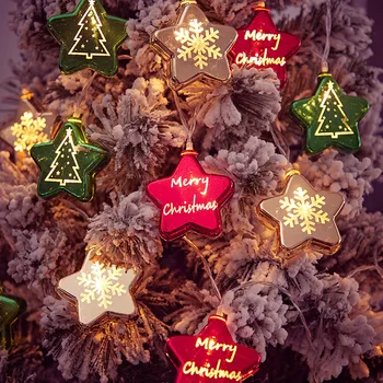 LED Svetlá, Vianočné Dekorácie Domov Vianočný Strom HangingPendant Garland Vianočné Ozdoby Navidad Noel2023 Nový Rok 2024 Darček