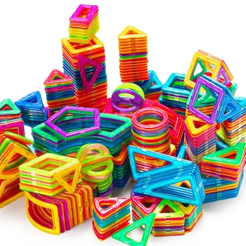 Mini Magnetické Bloky Dizajnér Stavebnicový Model & Budovy Hračka Plastové Magnetické Bloky Vzdelávacie Hračky Pre Deti, Gif