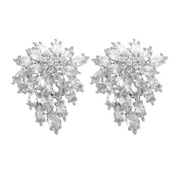 Moderné dámske Náušnice 2023 Snowflake Luxusný Vysoko Kvalitný Elegantný Strany Dochádzky Náušnice Dámy na Denné Nosenie s Dvojakým použitím, Šperky