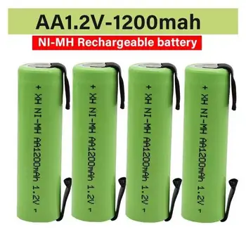 Najnovší model 100% AA 1.2 V, Ni MH dobíjacie batérie 1200mAh + dly je vhodný pre elektrické holiace strojčeky, zubné kefky, a tak na