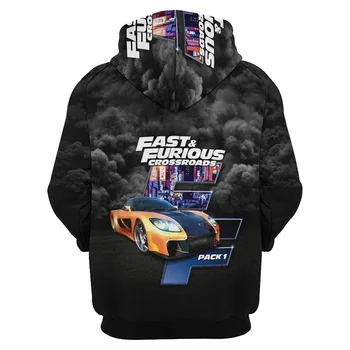 Nové Fast & Furious Hoodie Mužov Oblečenie 3D Brian O ' Conner Dominic Toretto Tlač Hoodies Ženy Harajuku Módne y2k Pulóver Hoody