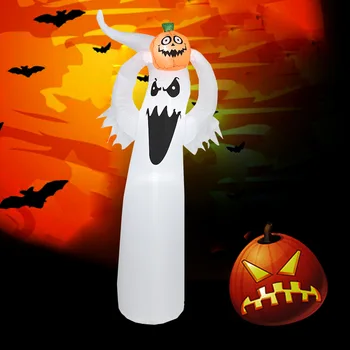 NOVÉ Halloween Dekorácie Pre Vonkajšie Záhradné Nafukovacie Tekvica Ghost LED Svetlá Žiariace Obrie Bábiky Hračky Home Party Dekor Dary