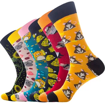 Nové Ponožky Roztomilý Kawaii Kreslená Myš Potlačené Bavlnené Ponožky Osobné Trend IN Pár Mužov, Žien Polovice Trubice Ponožky T213