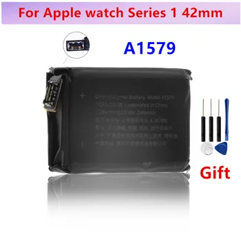 Originálne Batérie Pre Apple hodinky 42mm Série 1 A1579 Series1 42mm batérie A1579 Batérie a1579 Reálne 246mAh+ Bezplatné Nástroje