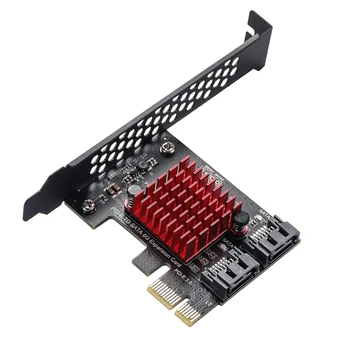 PCIe 2 Porty SATA 3 III 3.0 6 gb / S SSD Adaptéra PCI-E slot karty PCI Express X1 Radič Rada Rozširujúca Karta Podpora X4 X6