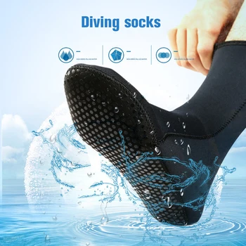 Potápanie Ponožky Pre Mužov A Ženy, Plávanie Športové Ponožky Surfovanie Ponožky 3 mm Proti Poškriabaniu A Proti Sklzu Pláži Ponožky Potápačské Vybavenie