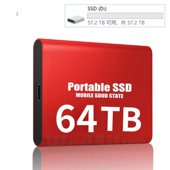 Prenosné High-rýchlosť Mobilné Pevné ssd 4TB 8TB 16TB 64TB SSD Mobilné pevné Disky Externé Úložné Decives pre Notebook
