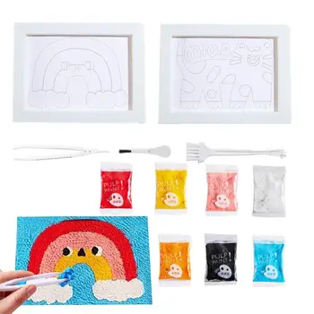 Ručné Maľovanie Pre Deti-No-Mixér Buničiny Maľovanie Textúra Umenie Nástroje Vzdelávacie Umenie Maľba Nastaviť Štruktúru Vložiť A Deti Maľovanie