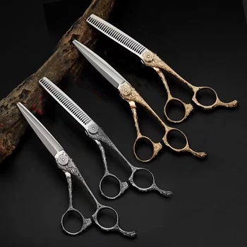 samuraj vlasy nožnice Professional salon Kadernícke nožnice 5.8-6.8 cm Rednutie nožnice ocele VG10 Holič nástroje