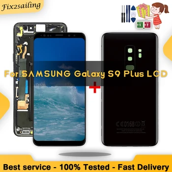 Super Amoled Pre SAMSUNG Galaxy S9 Plus G965 G965F LCD Displej Dotykový Displej Digitalizátorom. Montáž Náhradných S/Bez Rámu