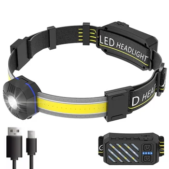 Svetlomet Nový Produkt Multifunkčné Led USB Nabíjateľné Reflektor Svietidla Hlava-montáž Silné Svetlo Vonkajšie Rybárske Svetlo