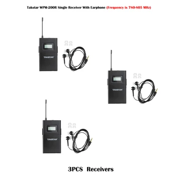 TAKSTAR 3KS WPM-200R Jediný Príjem (Vrátane Slúchadlá) Profesionálny Bezdrôtový Monitor Systému Pre 780-805MHz Vysielač