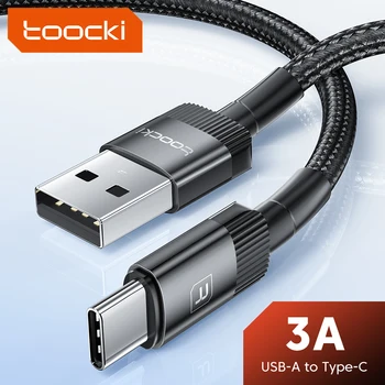 Toocki 3A Rýchle Nabíjanie Kábel USB Typu C QC3.0 USB A USB C Kábel Pre Sumsung Xiao Realme Huawei Oppo Oneplus Poco Dátový Kábel