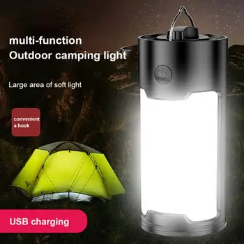 Visí Prenosné Stan Svetlo Camping Blesk Multi-funkčné Núdzové USB Nabíjateľné Svetlá