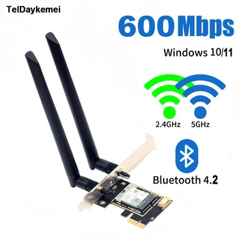 Wifi Adaptér 600Mbps Bezdrôtového pripojenia Intel 3168 Bluetooth 4.2 PCIE Sieťová Karta Wifi 802.11 ac Wi-fi Karty Pre Stolné PC