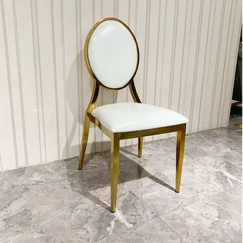 Zlato Jedálenský Stôl Stoličky Voľný čas Luxusné Nordic Domov Relaxačné Kreslo Salon Styling Mueble De Cocina Nábytok do Obývacej Izby CC50CY